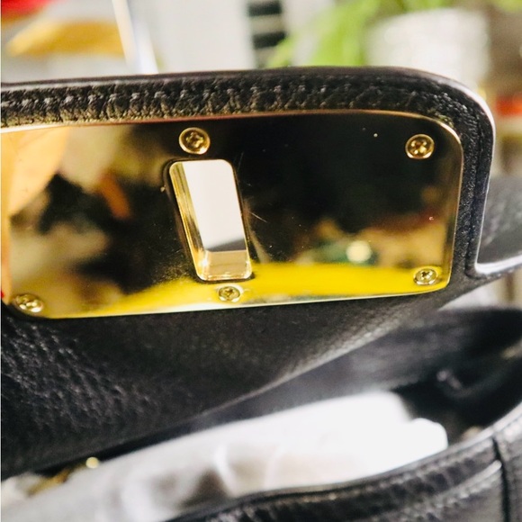 MIchael Kors Emery Satchel Leather Cross Body Bag w/Silk Scarf & Dust Bag NWT - Picture 8 of 12